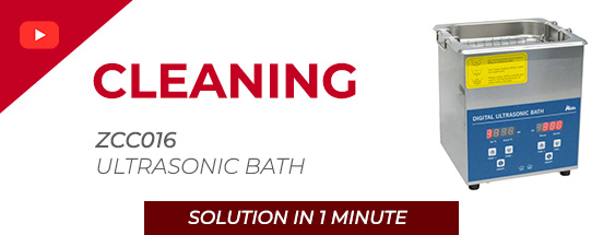 Total cleaning in your lab? Discover the Nahita Blue ZCC016 ultrasonic bath 🔍