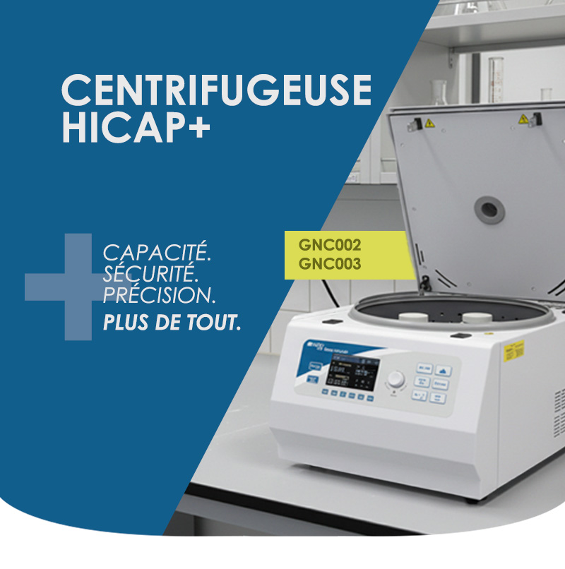 ✨ Nouvelle Centrifugeuse HiCap+ GNC002 et GNC003
