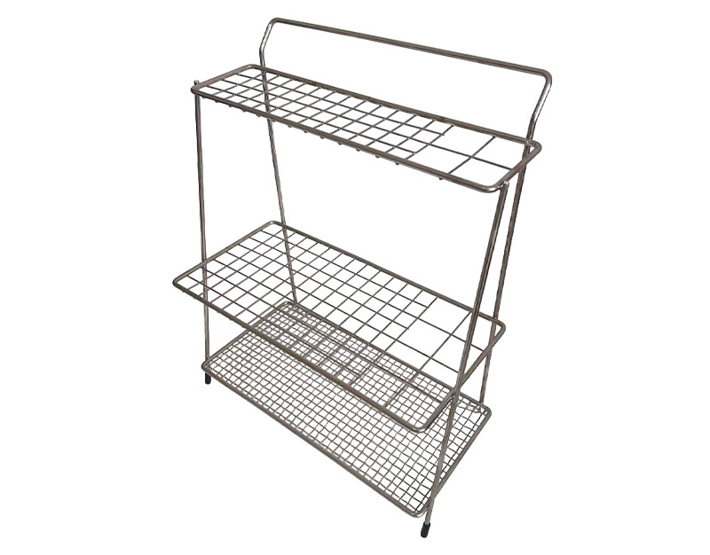 Pipette rack, stainless steel, up to 112 pcs