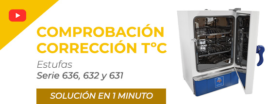 Comprobación y corrección de la temperatura respecto a una sonda externa en estufas