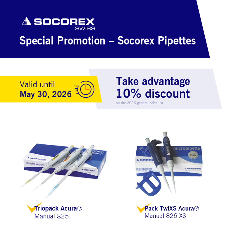 🎯 Special Promotion on Acura® Pipettes from Socorex