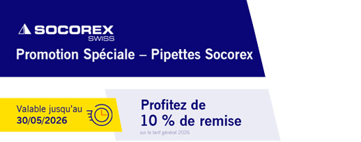 🎯 Promotion spéciale sur les pipettes Acura® de Socorex
