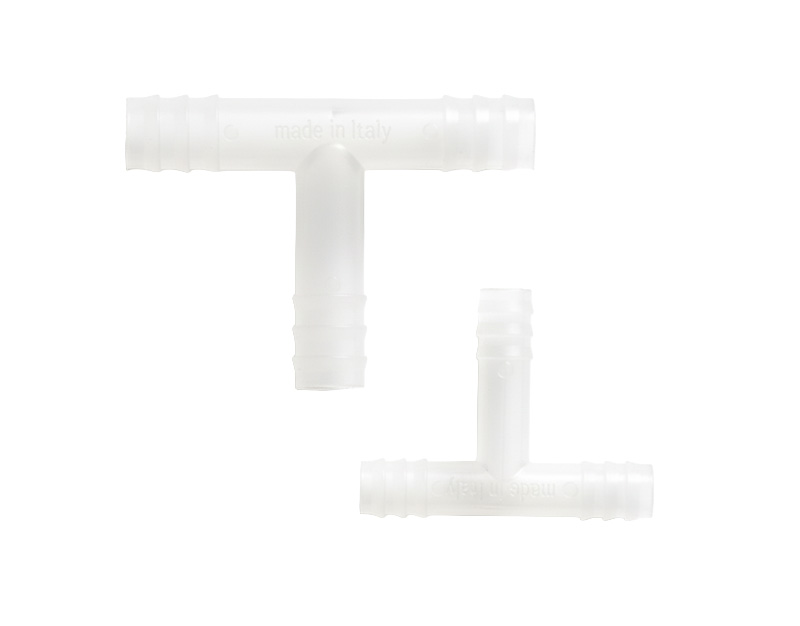 Raccord PP forme T cône diam. 8 mm. (sachet de 100p)