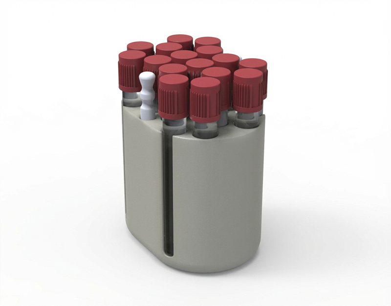 Porte-tube 5mLx64 pour verre GNP037
