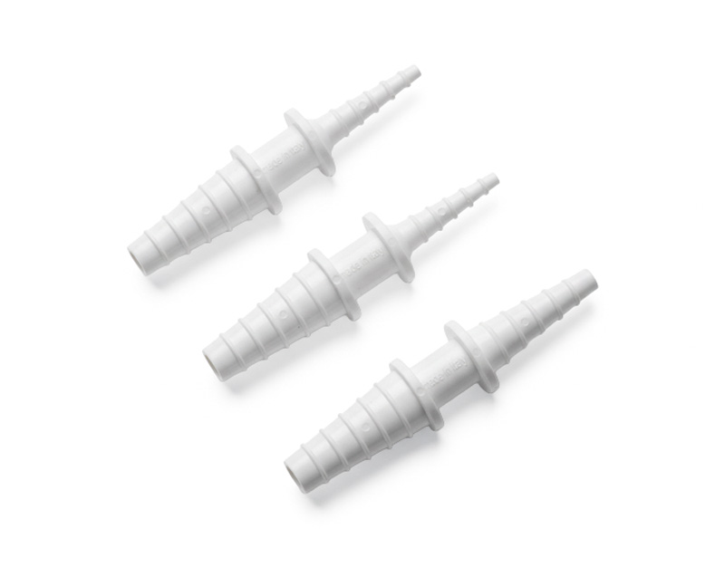 Unión cónica PP p/tubos diferente diám. 4-6-8/10-12 mm (Nominal) - (10 pcs) CE-IVD