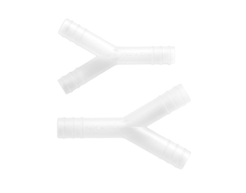 Raccord PP forme Y PP cône diam.4mm. (sachet de 100p)
