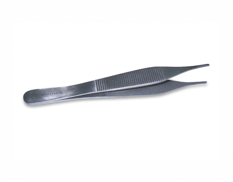 Pinza Adson, 120 mm sin dientes