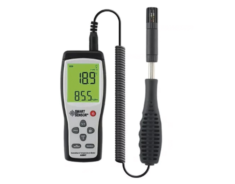 Termohigrómetro digital con termopar tipo K