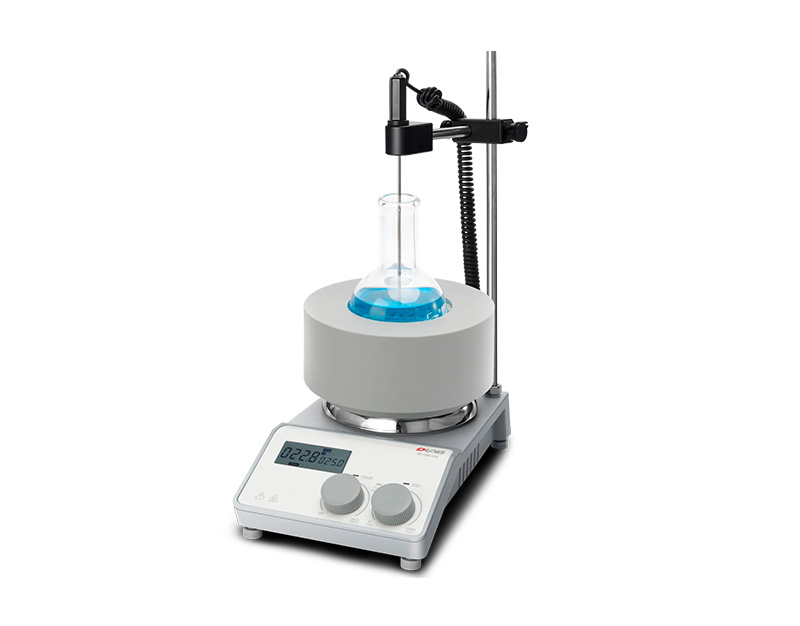 Agitateur numérique avec chauffe pour les flacons à fond rond 250 mL