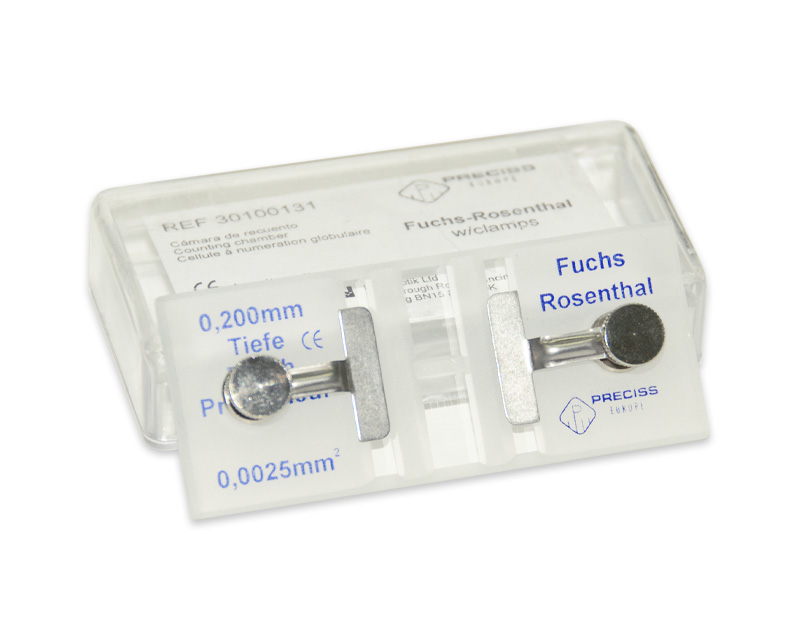 Cámara Fuchs-Rosenthal  doble c/pinzas