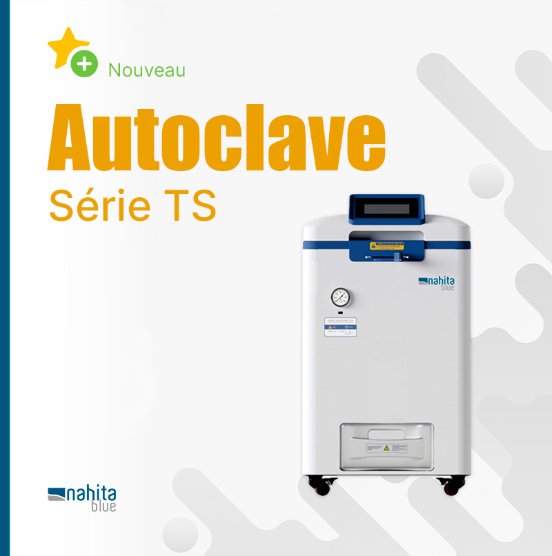Nouvelle gamme d’autoclaves verticaux Nahita Blue Série TS