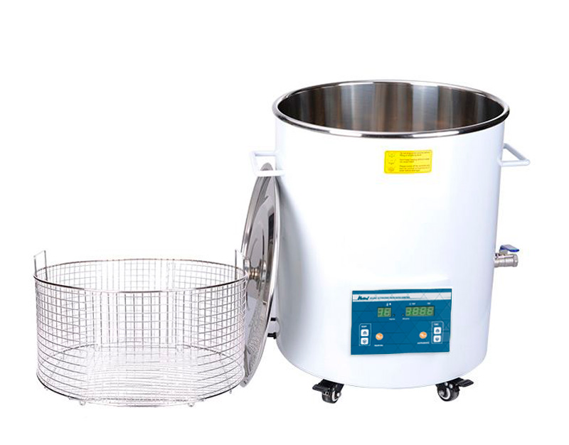 Bain à ultrasons rond avec chauffage, 44 L