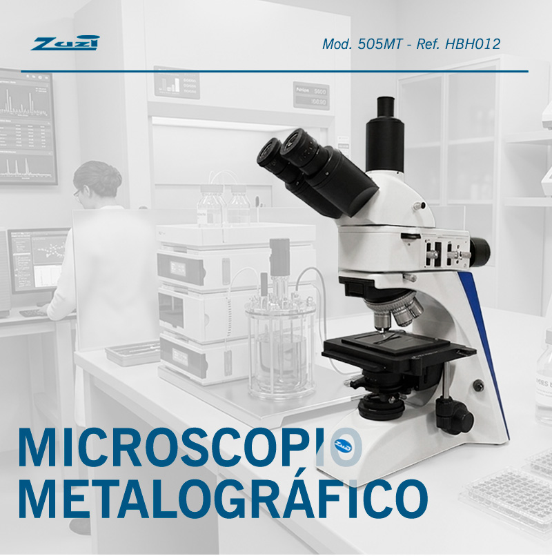 Microscopio Metalográfico 505MT. Precisión, detalle y versatilidad en un único equipo