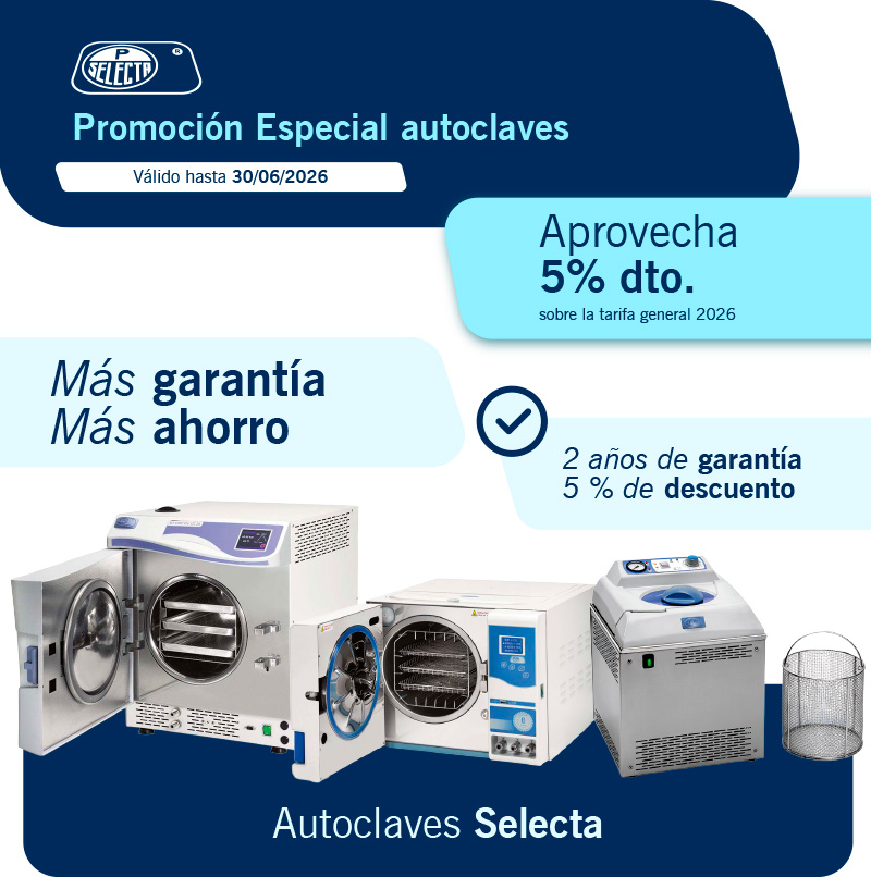 Promoción especial en autoclaves Selecta esterilización profesional con descuento