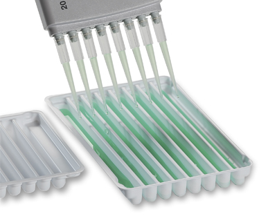 Réservoir PS 48 ml, p/pipette 8 canaux, p/30