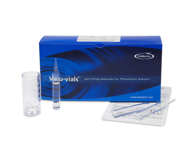 Acide peracétique, 0-5,00 ppm.Type: Vacu-vials. Kit. 30 det.