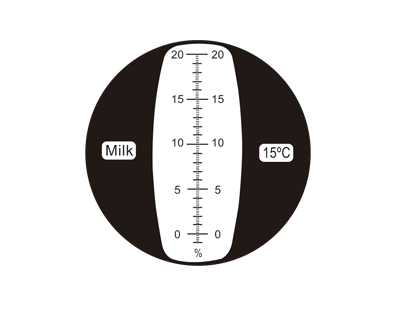 Refractómetro de mano para leche