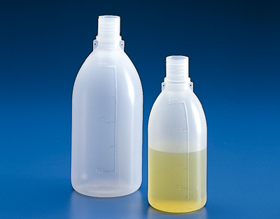 Bottles narrow neck without cap PE, 100 ml, GL18