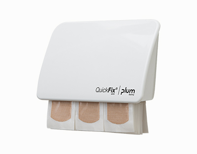 Transparent plaster dispenser white