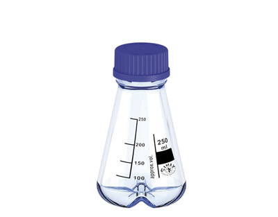Erlenmeyer flask, baffled, GL45, 250 mL