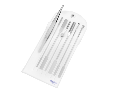 Spatula set, 7 pcs., in sheath
