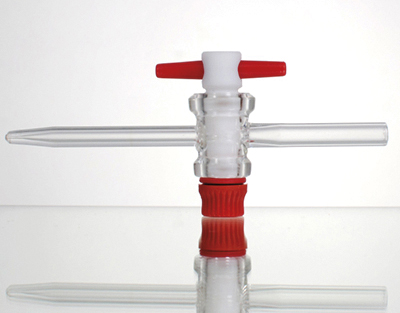 Robinet à clé en PTFE 12,5, voie de 2,5mm