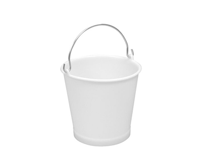 Cubo sin pico de LDPE, 10L, blanco