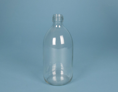 Bottle thread DIN28 transparent, 500 mL