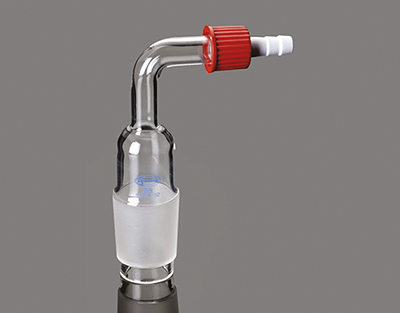 Adapter cone to rubber tubing, 14/23, plastic screw thread