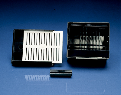 Cubeta estanca p/25 portaobjetos