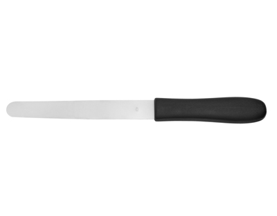 Espátula flexible mango plastico, L.130mm