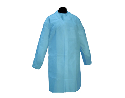 Blouse jetable léger, taille XL, bleu, 1pc