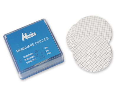 Gridded membranes 47 mm, pore 0.80, b/25