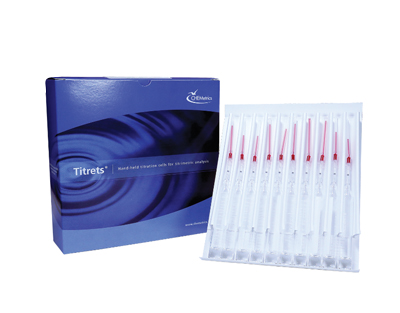 Nitrite (NaNO2), 500-5000 ppm.Type: Titrets. Kit. det.