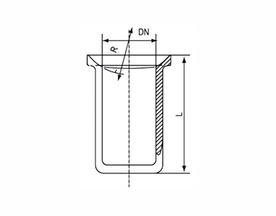Bouchon sphérique mâle type KZA DN25 long.75