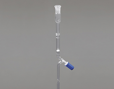 Glass chromatography column, PTFE needle stopcock, 30x400 mm, socket 29/32