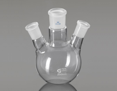 Round bottom flask 3 necks, parallel, 29/32, 500 mL, Glassco
