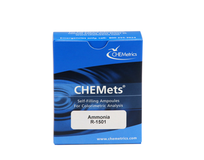 Amoniaco.Tipo: CHEMets. Recambio. 30 det.