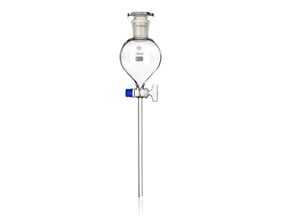 Funnel separatory globe shape glass stopcock stopper SJ 100m