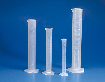 PP graduated measuring cylinder high form, 2000 ml