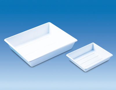 Cubeta de laboratorio, PP blanco, int 300x400 mm
