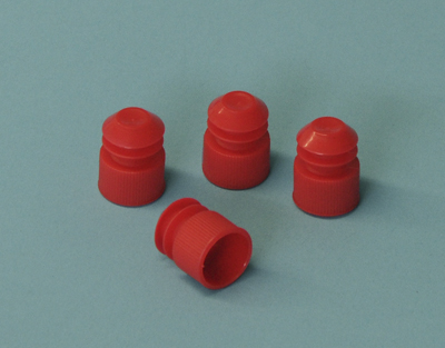 Bouchon PE p/tubes diam. 16 mm, rouge