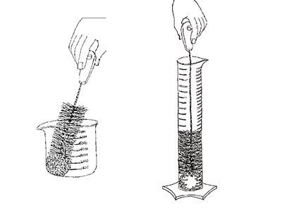 ÉPONGE + FIBRE BROSSE L 500