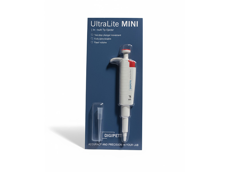 Micropipeta UltraLite Mini c/eyector de punta, 5µL