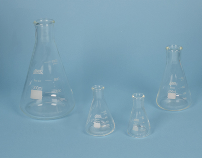 Fiolé Erlenmeyer bord droit renforcé, 500 mL