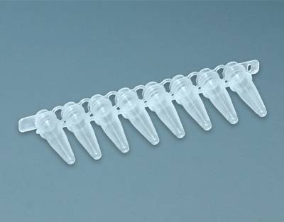 TIRA 8 MICROTUBOS PCR, 0,2 ML, B/100