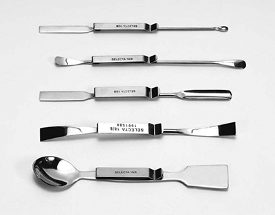MICRO-SPATULA,CURVED ENDS CLIP