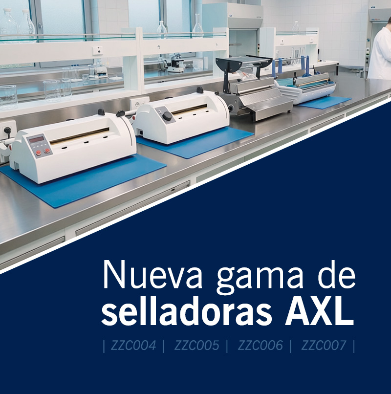 Nueva gama de selladoras AXL para entornos clínicos y de laboratorio