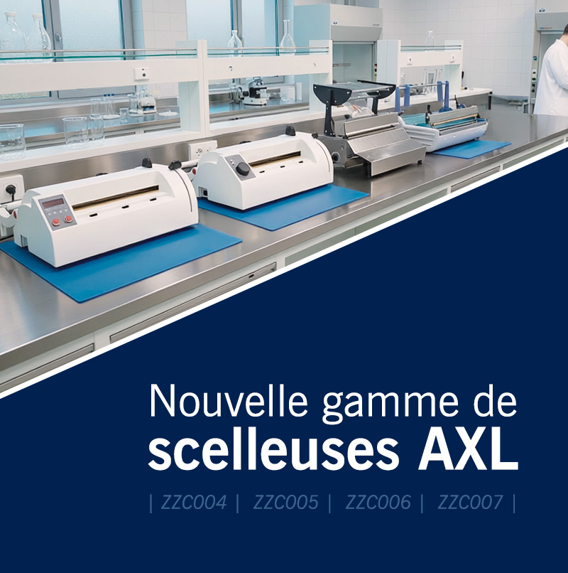Nouvelle gamme de scelleuses AXL pour les environnements cliniques et de laboratoire