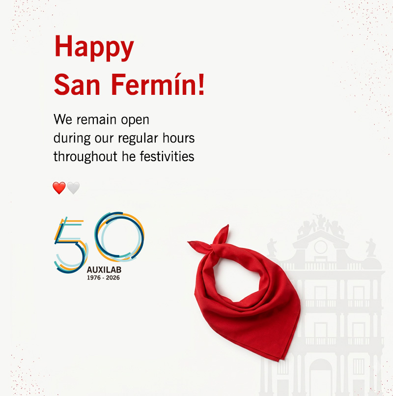 Auxilab Wishes You a Happy San Fermín Festival and Remains Open Throughout the Summer